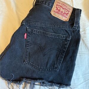 Levi’s 501 Original Cutoff Denim Short- Black Size 25